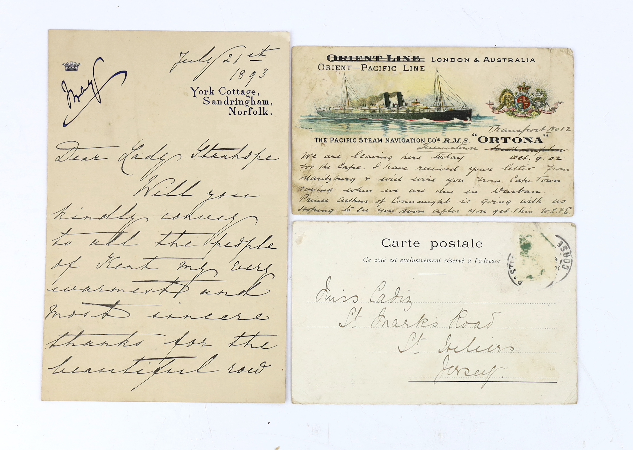 Sir Robert Peel (1788-1850), prime minister, and others 1830-1902, i. Sir Robert Peel (1788-1850), prime minister, free frank cover addressed to Miss Ann Gore, Datchet; London, 24 January 1830